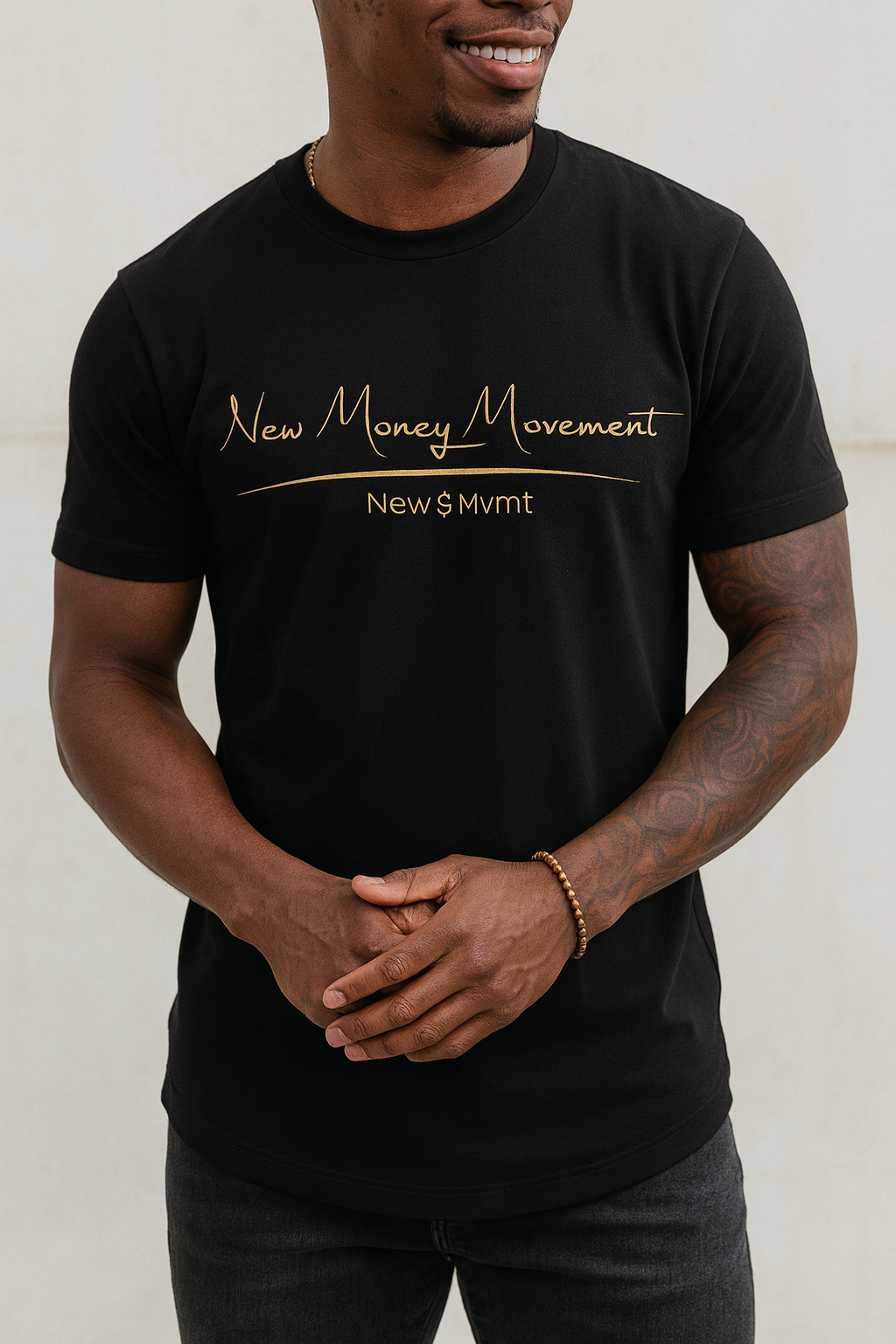 New $ Movement Short Sleeve Tee