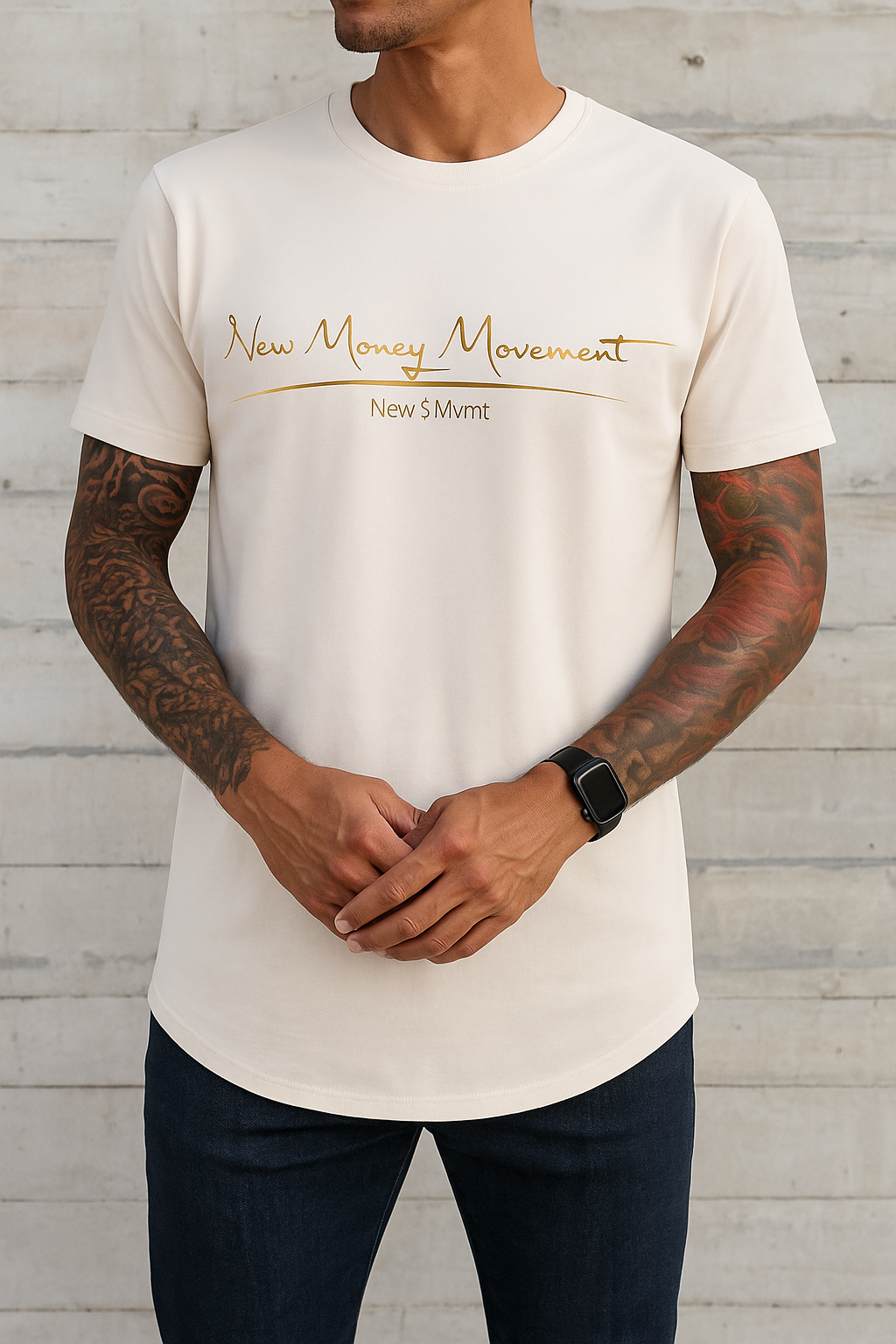 New $ Movement Short Sleeve Tee