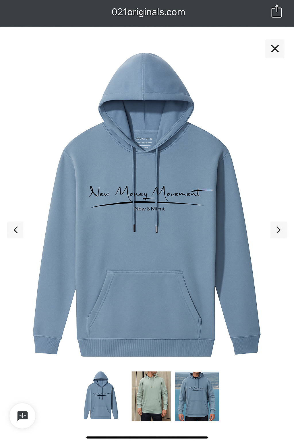 New $ Movement Hoodie