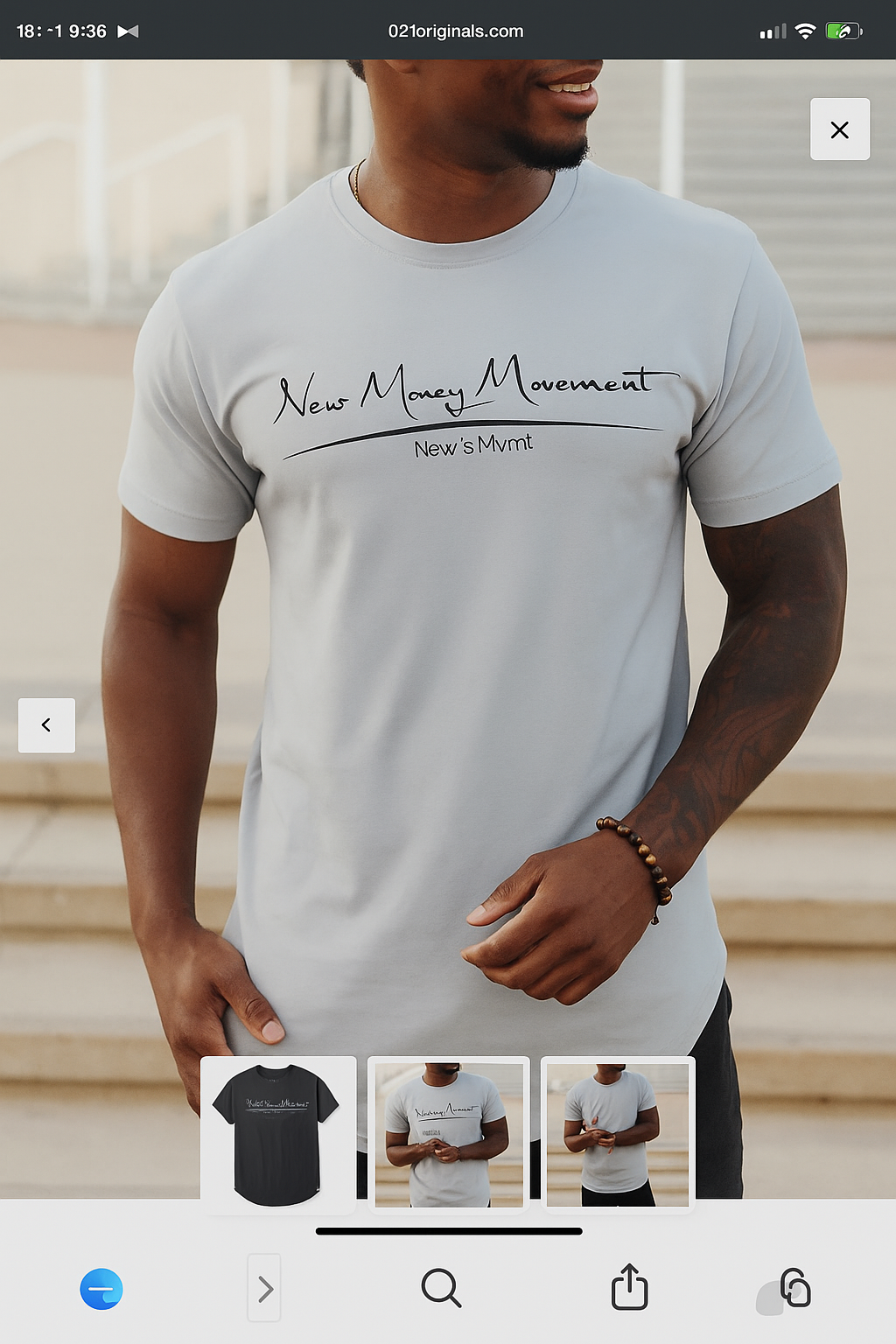 New $ Movement Short Sleeve Tee