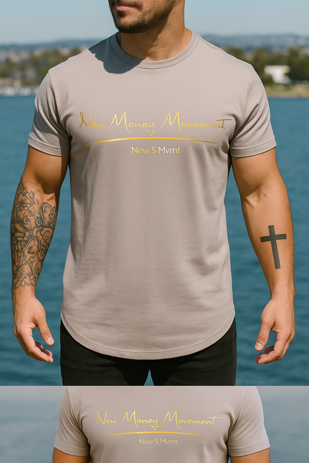 New $ Movement Short Sleeve Tee